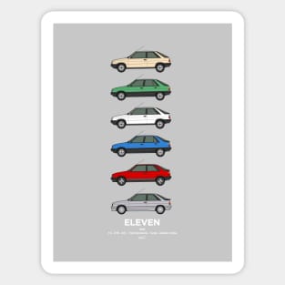 R11 classic car collection Sticker